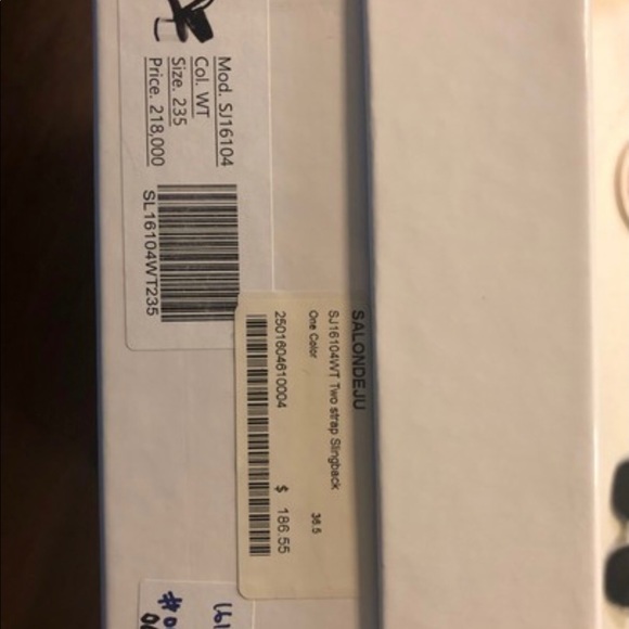 SALONDEJU SJ16104WT TWO STRAP SLINGBACK - Picture 12 of 12